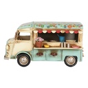 Modèle de décoration Foodtruck Beige Bleu 26x14x14 cm