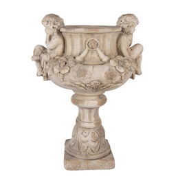 [6MG0137] Flower Pot Inside Beige 40x32x55 cm