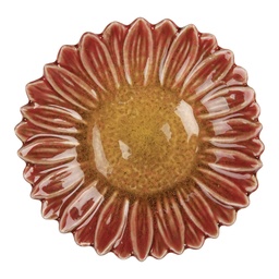 [6CE2158] Scodella Fiore Rosso Giallo Ø 14x3 cm