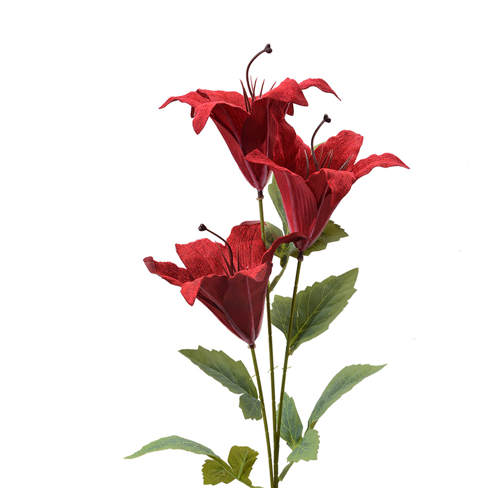 Decoratie tak met bloemen 15x10x72 cm