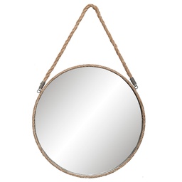 [62S126] Specchio da Parete Grigio Ø 47x3 cm