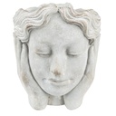 Flower Pot Inside Head Grey, Beige 20x23x25 cm