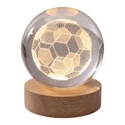 [66957] Glazen bol met licht LED Ø 6 cm