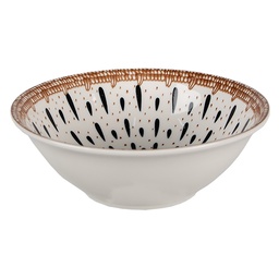 [6CEBO0062] Bol de soupe Blanc Noir Ø 15x5 cm / 300 ml