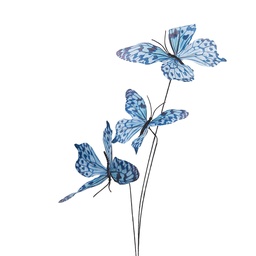 [50861] Decoratie tak met vlinders 10x10x65 cm