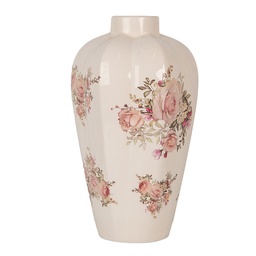 [6CE1963M] Vase Beige Rose Ø 21x34 cm