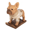Decoratie hond 39x20x35 cm
