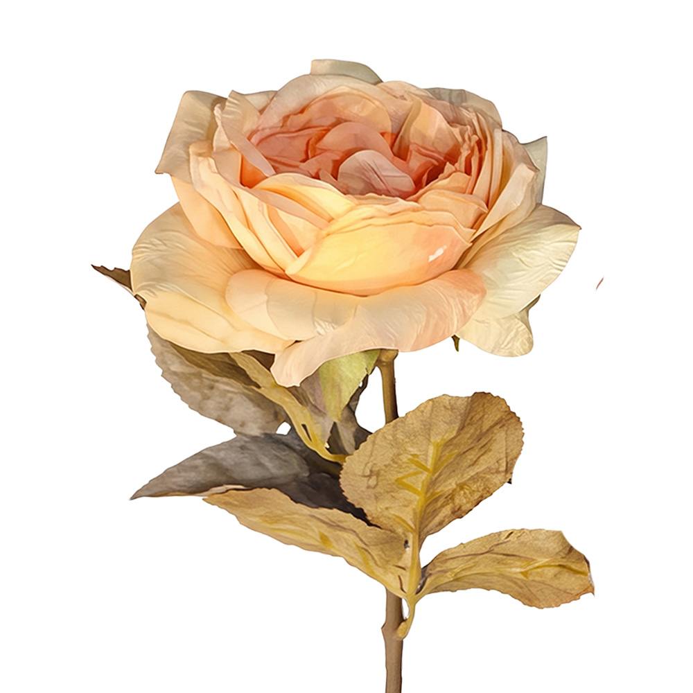 Branche décorative avec fleurs Orange 63 cm