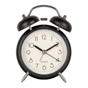 Alarm Clock Analog Black 12x6x17 cm / 1xAA