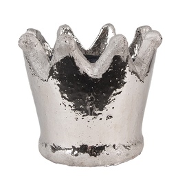 [6TE0540M] Flower Pot Inside Silver colored Ø 15x14 cm