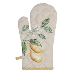 [LEL44] Oven Mitt Beige, Yellow 18x30 cm