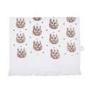 Asciugamano Ospite Bianco Marrone 40x66 cm