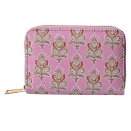 [JZPU0008-02] Portefeuille Rose, Vert 10x15 cm