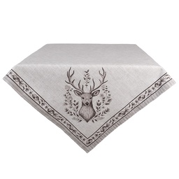 [GTW01] Tischdecke Beige Braun 100x100 cm