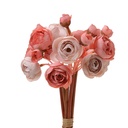 Fiore artificiale mazzo rose Rosa Ø 10x27 cm