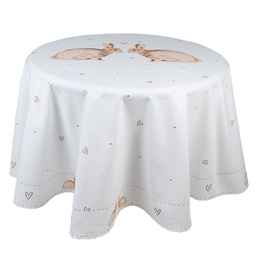 [BSLC07] Nappe Beige Marron Ø 170 cm