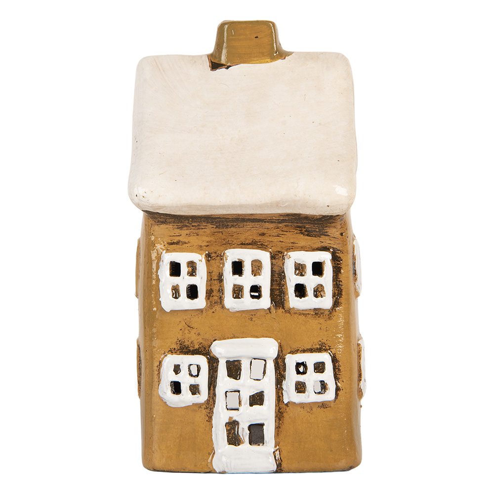 Decoratie huisje 8x7x15 cm