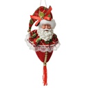 Decorative Hanger Santa Claus Red Green 8x8x35 cm