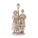 Dekoration Weihnachtschor Beige 15x11x29 cm