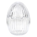 Bonbonniere with lid Egg Transparent Ø 9x12 cm
