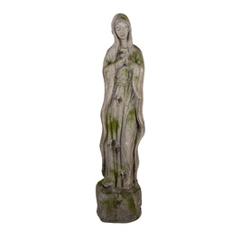 [5PR0182] Statua Decorativa Maria Beige 15x15x67 cm