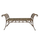 Panchina da Giardino Verde, Marrone 142x41x66 cm