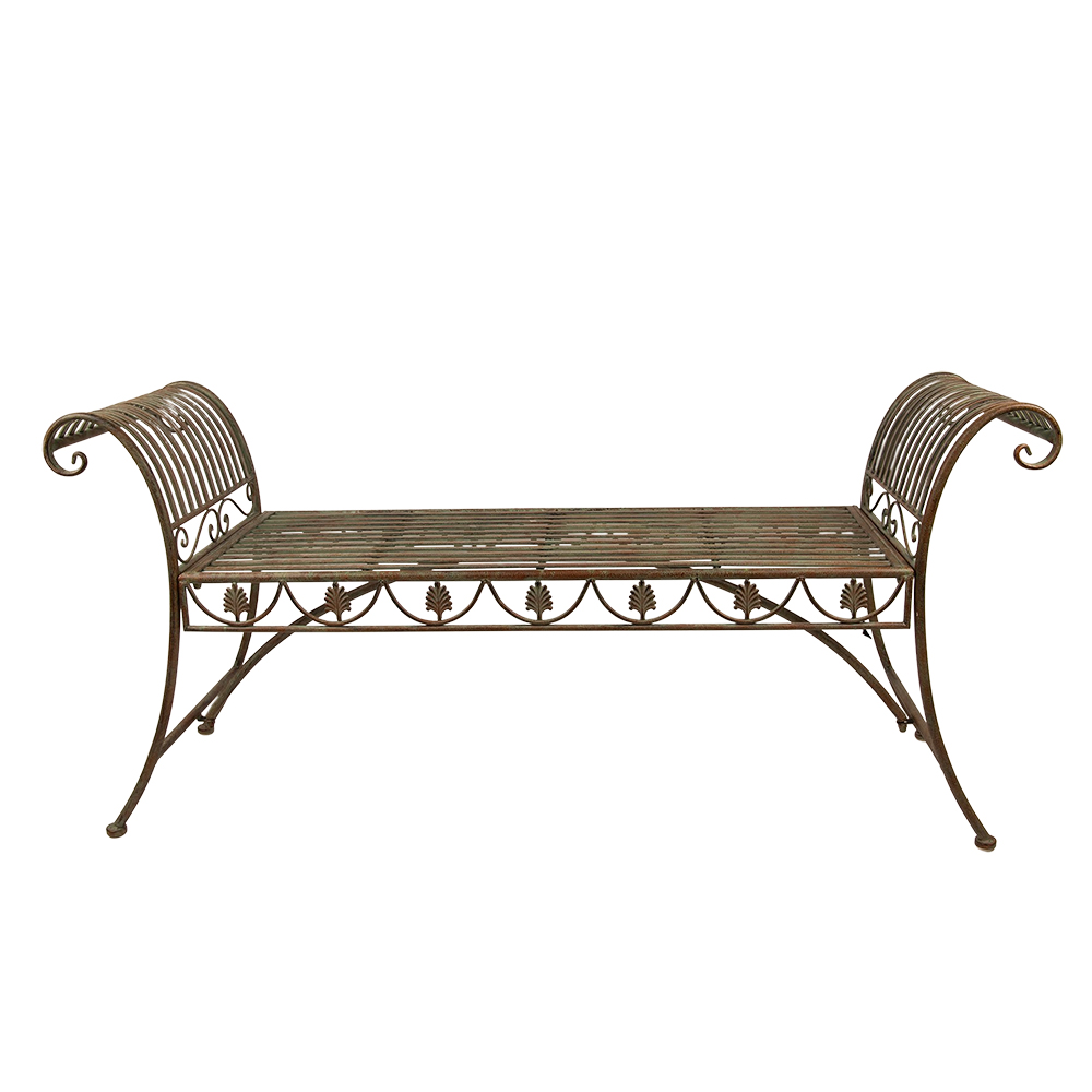 Panchina da Giardino Verde, Marrone 142x41x66 cm
