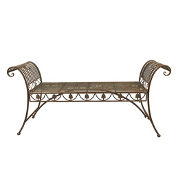 [5Y1052] Banc de jardin Vert, Marron 142x41x66 cm