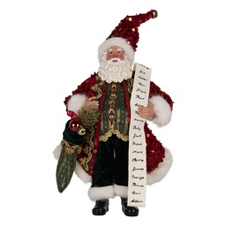 [66324] Christmas Decoration Santa Claus Red 16x8x28 cm