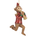 Decorative Hanger Monkey Brown Red 7x3x11 cm