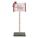 Cassetta Postale Bianco Rosso 19x33x92 cm