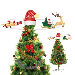 [66801] Dekoration Weihnachtsbaumspitze Rot 70x35x29 cm