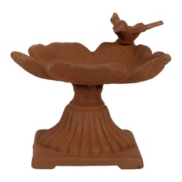 [6Y6143] Vogeltränke Braun Ø 17x13 cm