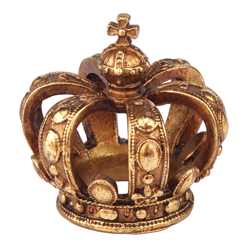 Deko Krone Goldfarbig Ø 8x8 cm