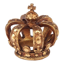 [6PR6442] Deko Krone Goldfarbig Ø 8x8 cm