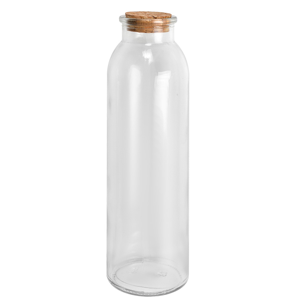 Deko Flasche Transparent Ø 5x19 cm