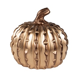 [6CE1800] Decorazione Zucca Oro Ø 14x14 cm