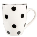 Tasse Blanc, Noir 12x8x10 cm / 350 ml