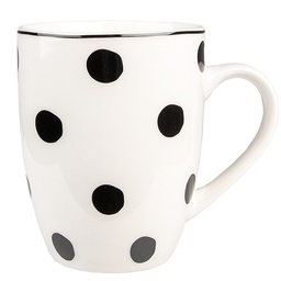 [BDMU] Mug White, Black 12x8x10 cm / 350 ml
