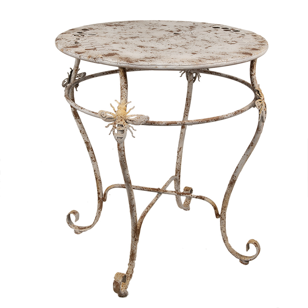 Tavolo da bistrot Bianco Marrone  Ø 69x76 cm