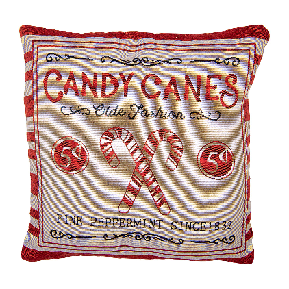 Cushion Cover Beige Red 44x44 cm