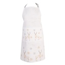 Kitchen Apron White Beige 70x85 cm