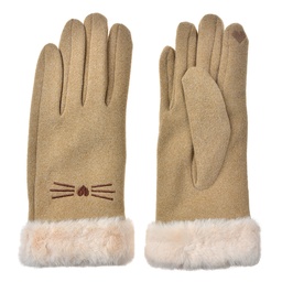 [JZGL0098] Guanti Donna Beige 9x23 cm