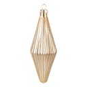 Weihnachtskugel Goldfarbig Ø 5x15 cm