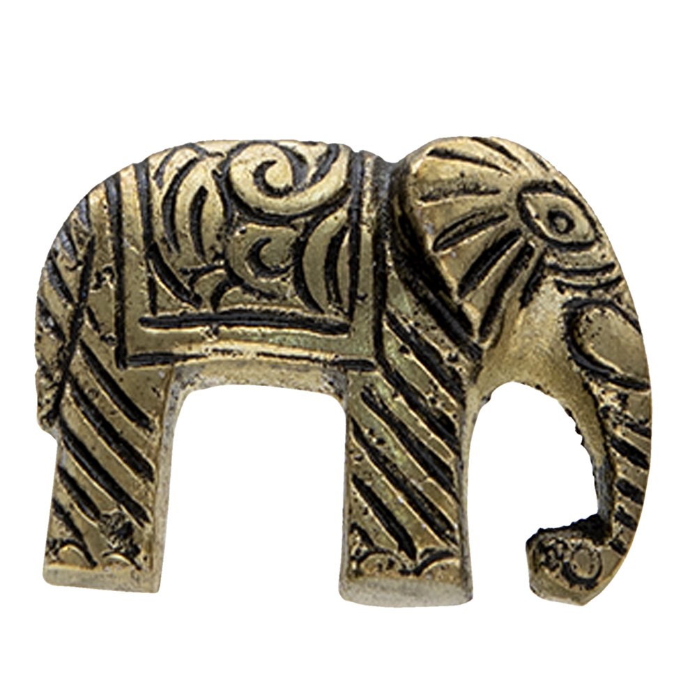 Doorknob Elephant Gold colored 4x3x3 cm / S3 cm