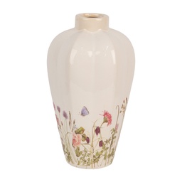 [6CE1938S] Vaso Beige Rosa Ø 17x30 cm