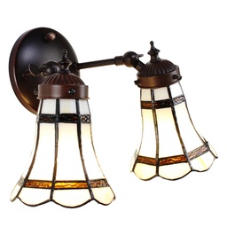 [5LL-6212] Wandlamp Tiffany 30x23x23 cm E14/max 2x25W