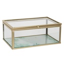 Glass Jewelry Box Transparent 14x8x6 cm