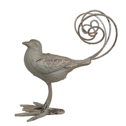 [6Y5589] Dekoration Vogel Grün 17x10x20 cm
