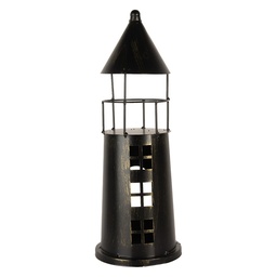[6Y5790] Decorazione Faro Nero Ø 16x45 cm
